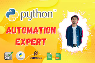 automate repetitive tasks, excel, and business processes using python rpa