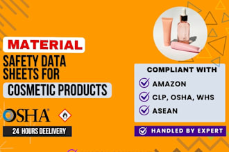 create ghs safety data sheet or sds or msds for amazon hazmat products