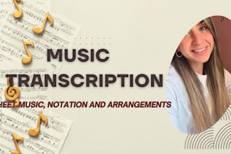 do outstanding and fast music transcription and arrangements