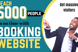 attractive booking website, guest house website, agency, rental, travel website