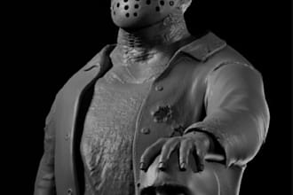 fix your sculpt, 3d figure toy,3d head bust for printing, 3d miniature, stl file