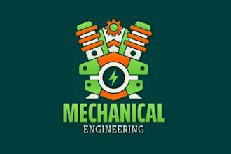 design attention genuine mechanical logo for you