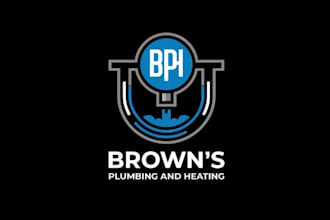 design greatest plumbing and heating logo
