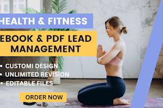 design your health and fitness canva ebook pdf lead magnet  design