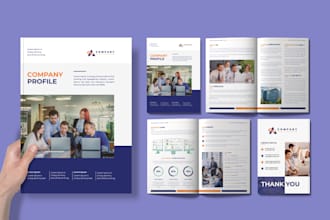 design business brochure, company profile, annual report, business proposal etc