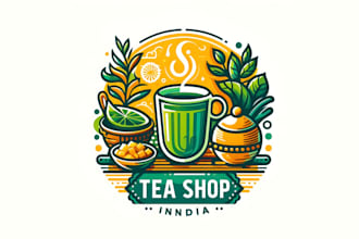 design splendid fantastically tea logo