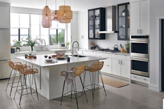 do interior design of kitchen, gym, office, bathroom, bedroom with 3d rendering