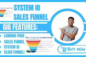 setup system io sales funnel clone system io sales funnel design landing page