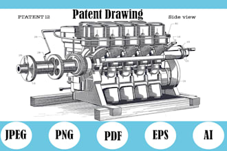 produce any kind of patent drawings including utility