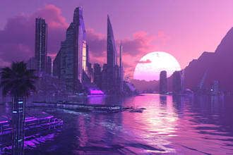 draw a cyberpunk, cyberpunk city, scifi art for you