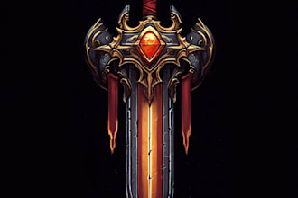 do  fantasy or sci fi game logo for rpg