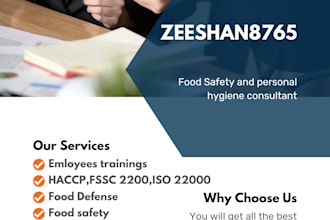 be your remote food safety and hygiene consultant