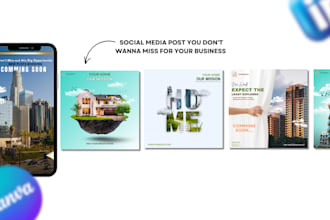 make real estate social media post