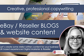 write content about reselling on ebay for your website