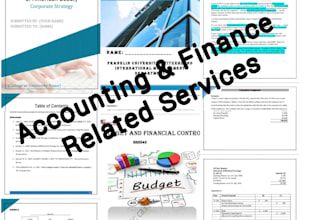 do any accounting, bookkeeping and finance task