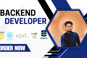 be a backend website developer in react, node js, express, mongodb