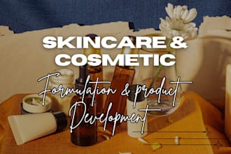 formulate organic skincare cosmetic formula beauty products and makeup