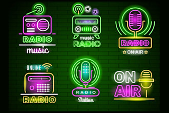 design high quality radio stations logo with express delivery