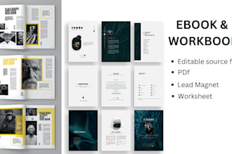create pdf lead magnet design  ebook and worksheet