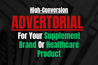 write an advertorial landing page for a supplement brand or healthcare product