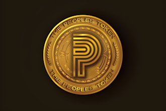design realistic professional crypto currency coin, logo