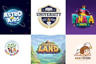 design childcare daycare education school baby store children toyshop kids logo