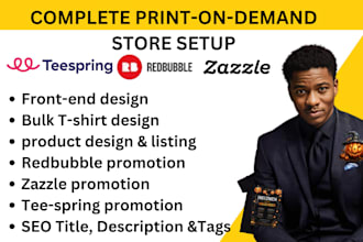 teespring shop setup,redbubble shop setup,zazzle shop setup,SEO squarespace