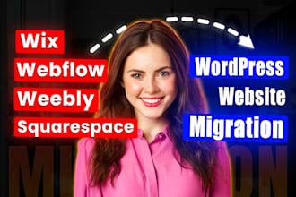 convert migrate, clone wix website, weebly, squarespace to wordpress migration