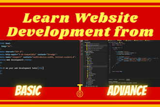 be your web development tutor in HTML CSS javascript and react js
