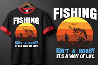 do hunting and typographic t shirt design