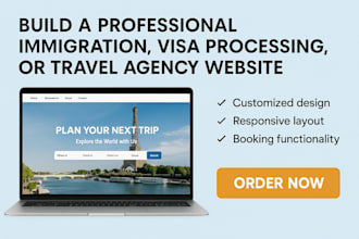 build a professional immigration, visa processing, or travel agency website