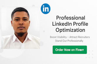 professionally create, revamp and optimize a awesome linkedin profile, page