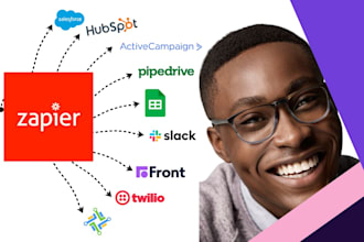 zapier integration with google sheets salesforce pipedrive hubspot slack twilo