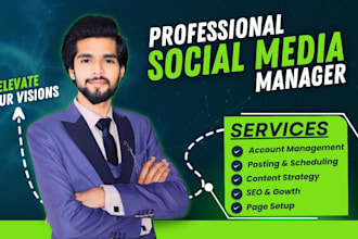 be your professional social media manager and content creator