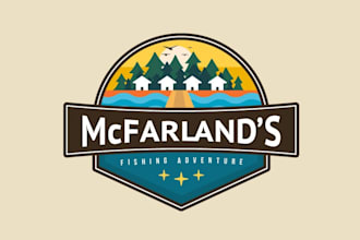 design an adventure outdoor travel and camping logo