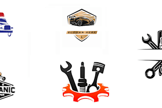 design truck automotive auto repair auto detailing logo