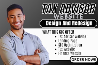 design tax advisor website financial advisor website tax website tax advisor