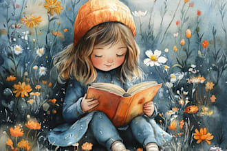 draw children storybook illustrations for you