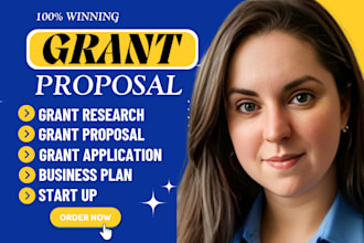 do grant proposal writing, grant research and grant application, business plan