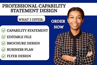 do government capability statement, design professional capability statement
