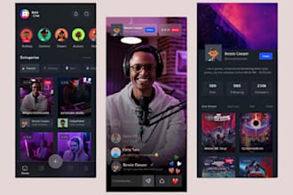 develop live streaming app video streaming app website live streaming website