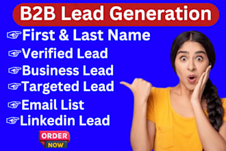 targeted b2b lead generation linkedin   leads,business leads, email list build