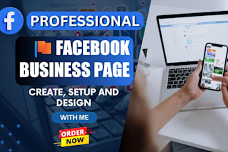 create, setup and design professional facebook business page