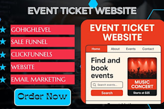 create website for event listings ticket selling with eventon event calendar