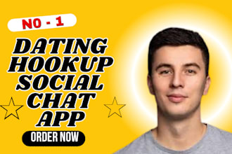 build custom dating app real time chat app ai matchmaking app, social chat app