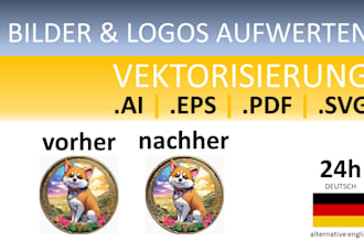 professionally enhance and vectorise your image or logo dach region