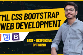 be your full stack developer html css bootstrap python django