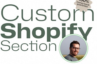 create a custom shopify section for your store