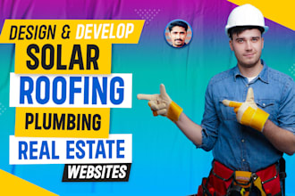 create construction, contractor, real estate, plumbing, hvac, roofing website