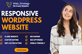 do wordpress website design for business ecommerce and more